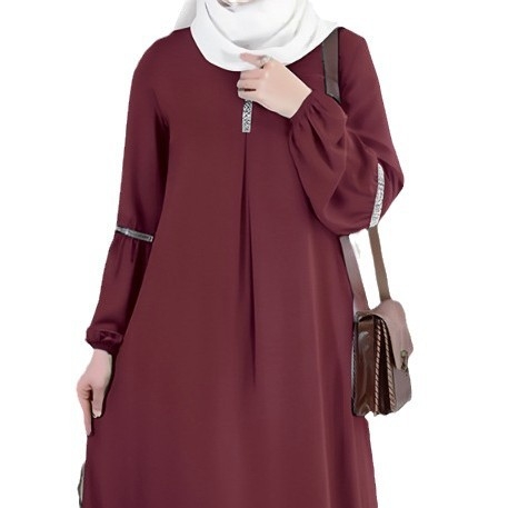 Közel-keleti sutter arab divat hosszú ujjú abaya ruha alkalmi flitteres napruha ruházat