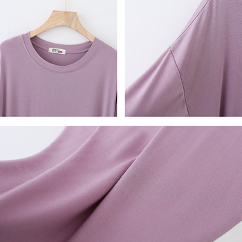 Φόρεμα με κοντό μανίκι Modal, Γυναικείο καλοκαιρινό νυχτικό 2022, Νυχτικό σπιτιού, Μακρύ φόρεμα, Μεγάλο μέγεθος, λεπτό νυχτικό