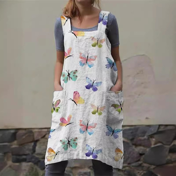 3D digitális nyomtatású retro halművészeti keresztpántos kötény egyszerű divat különböző színekben