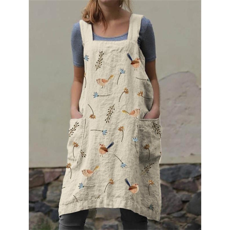 3D digitális nyomtatású retro halművészeti keresztpántos kötény egyszerű divat különböző színekben