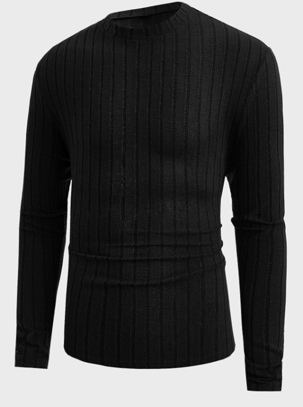 2024-es európai és amerikai határokon átnyúló lezser divattrend egyszínű, kerek nyakú, hosszú ujjú póló