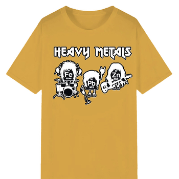 Heavy Metal Kémiai Elemek Periódusos Rendszer Rock Zene Fizika Biológiai Nyomtatás Férfi Póló Retro Férfiaknak és Nőknek
