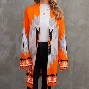 Hotové svetre, prispôsobené cezhraničnému zahraničnému obchodu, európske a americké jesenné a zimné halloweenske svetre, žakárové svetre v štýle Amazon Resort