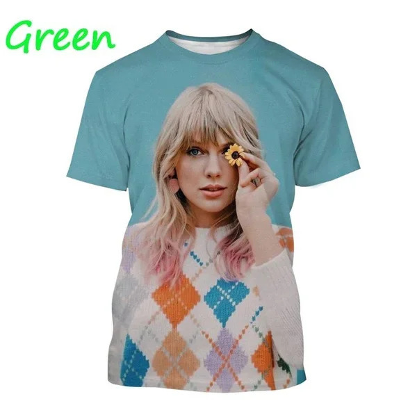 Εξωτερικό εμπόριο χονδρικής καλοκαιρινό μπουφάν 3D ψηφιακή εκτύπωση αναψυχής μόδας με στρογγυλό λαιμό και κοντό μανίκι T-shirt διασυνοριακό μια γενιά μαλλιών