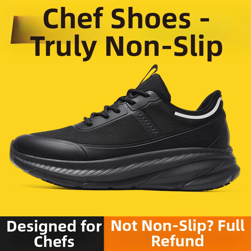 Cezhraničný horúci výpredaj Profesionálna kuchárska obuv Pánska protišmyková, nepremokavá, olejotesná, zápachom odolná Pánska priedušná kuchynská pracovná obuv
