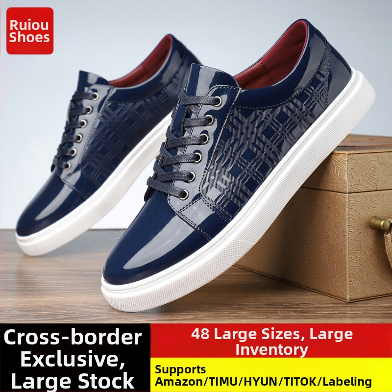 Férfi hivatalos, divatos, hegyes szárú, lakkbőr, alacsony szárú, üzleti, alkalmi, férfi cipők, 39-48-as pántos, fényes, üzleti cipők