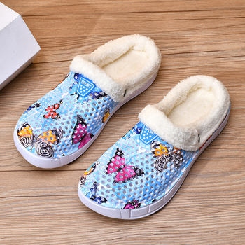 Naiste fliisvoodriga õõnesauguga kingad, kodune vabaaja suss, soojad puuvillased sussid, sügis- ja talvesussid, armsad liblikakujulised aiakingad