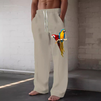 2024-es új, egyszínű, nyomtatott, lezser nadrág, utcai, divatos, széles szárú, hip-hop nadrág