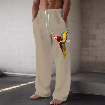 2024-es új, egyszínű, nyomtatott, lezser nadrág, utcai, divatos, széles szárú, hip-hop nadrág