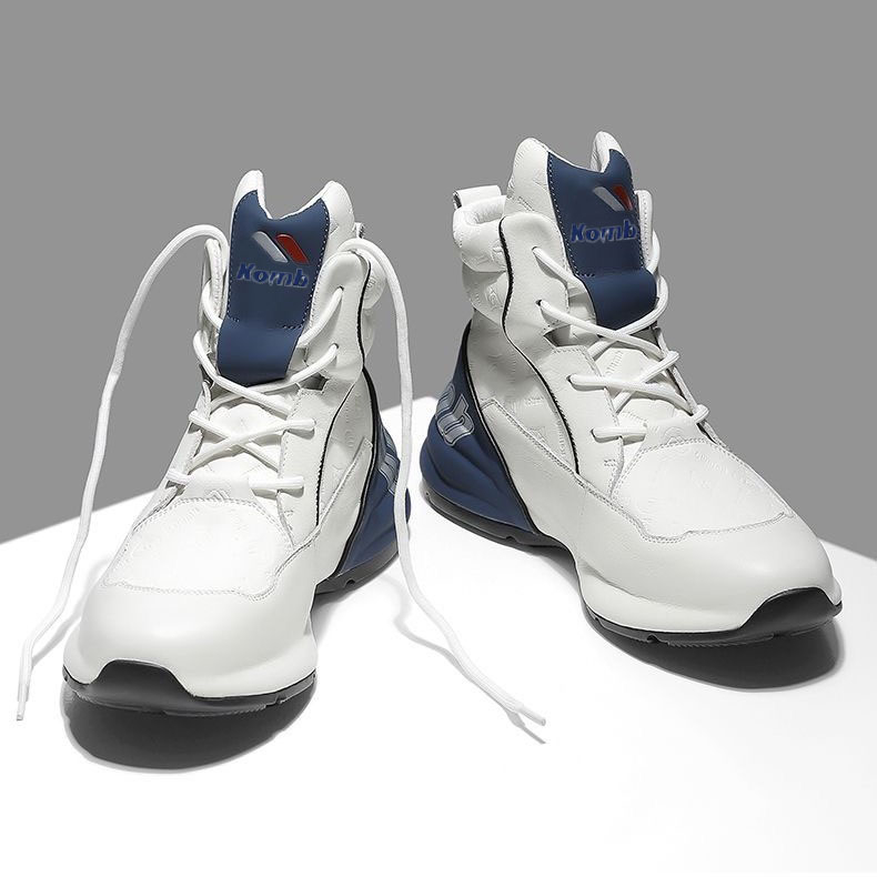 Meeste sügis- ja talvejalatsid 2024 uued fliisvoodriga paksud noorte soojad puuvillased kingad meeste kõrged valged tossud