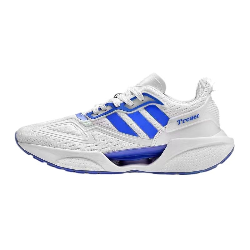 Új sportcipők apa számára, férfi fűzős futócipők 2024 tavaszi és őszi puha talpú divatos, lélegző hálós, nagy méretű férfi cipők