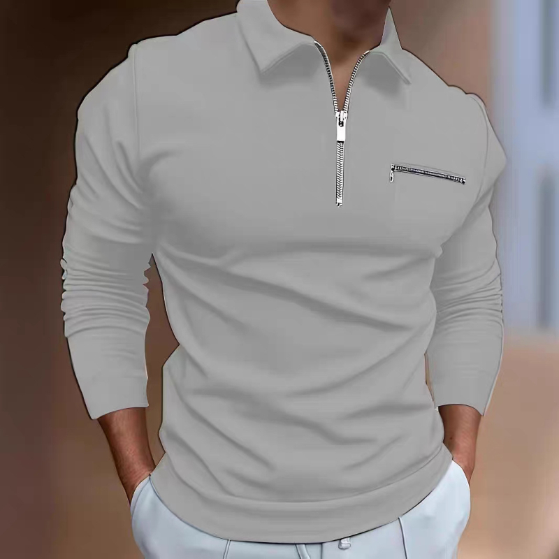 Hosszú ujjú, egyszerű, kényelmes póló, európai és amerikai férfi plus size nyári vékony, egyszínű, hétköznapi poliészter szálból