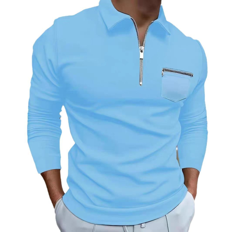 Hosszú ujjú, egyszerű, kényelmes póló, európai és amerikai férfi plus size nyári vékony, egyszínű, hétköznapi poliészter szálból