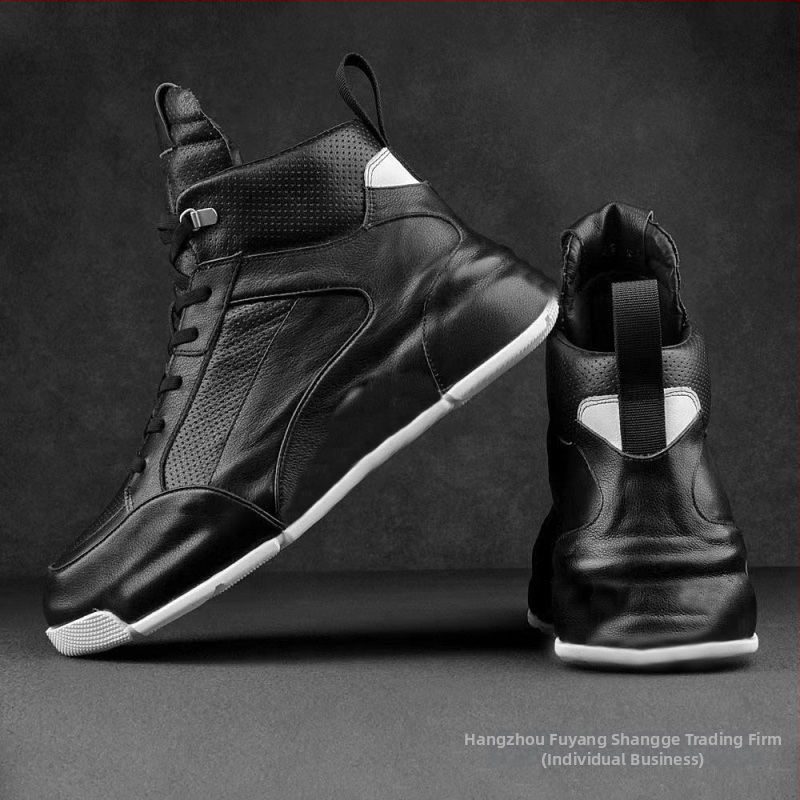 Vīriešu apavi 2025. gada jaunā pavasara īstas ādas universālie apavi vīriešu mīksta zole moderni augstpapēžu sporta ikdienas ādas apavi vīriešiem