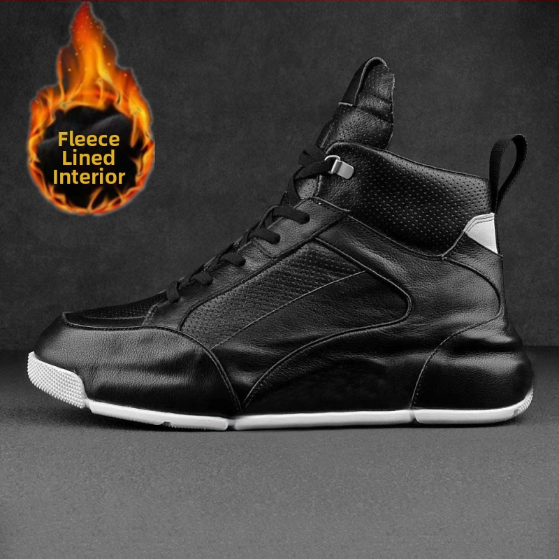 Vīriešu apavi 2025. gada jaunā pavasara īstas ādas universālie apavi vīriešu mīksta zole moderni augstpapēžu sporta ikdienas ādas apavi vīriešiem