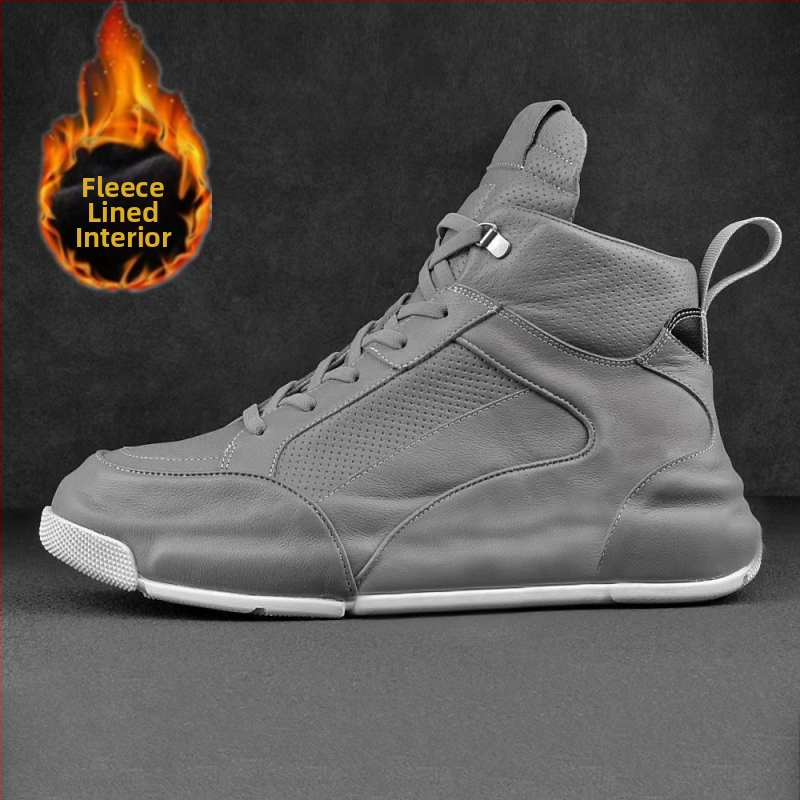 Vīriešu apavi 2025. gada jaunā pavasara īstas ādas universālie apavi vīriešu mīksta zole moderni augstpapēžu sporta ikdienas ādas apavi vīriešiem