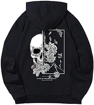 2024 Amazon AliExpress COZYEASE Férfi Y2K mintás kapucnis, túlméretezett retró pulóver