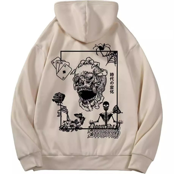 2024 Amazon AliExpress COZYEASE Férfi Y2K mintás kapucnis, túlméretezett retró pulóver