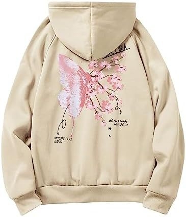 2024 Amazon AliExpress COZYEASE Férfi Y2K mintás kapucnis, túlméretezett retró pulóver