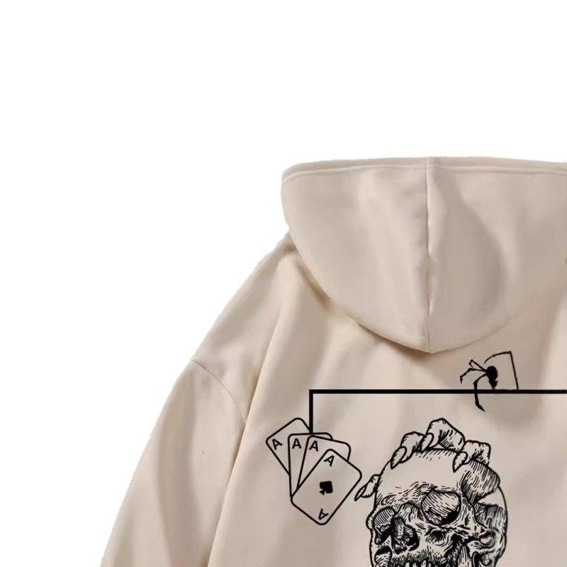 2024 Amazon AliExpress COZYEASE Férfi Y2K mintás kapucnis, túlméretezett retró pulóver