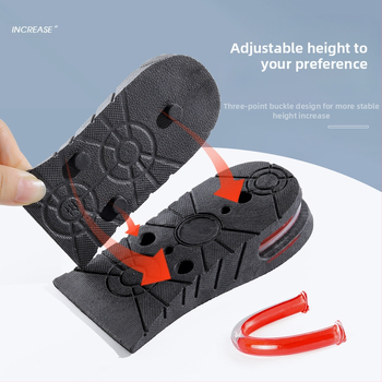 Sisemine kõrgendatud sisetald meestele ja naistele Nähtamatu spordiala pehme põhi Mugav lööke neelav õhkpadi Kõrgendav matt Täispadi Superpehme kõrgendav sisetald