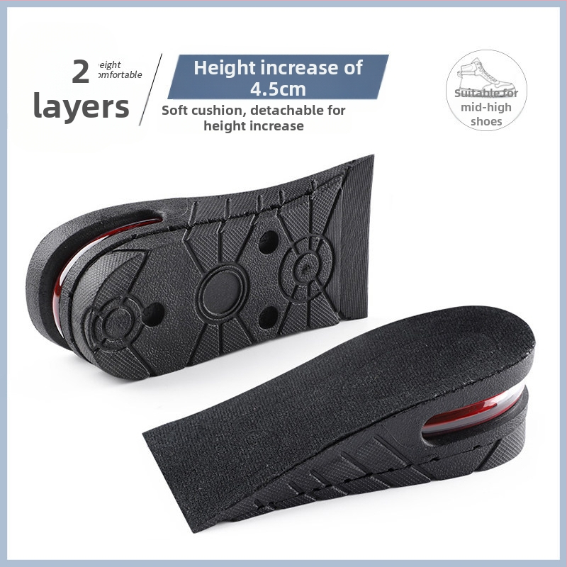 Sisemine kõrgendatud sisetald meestele ja naistele Nähtamatu spordiala pehme põhi Mugav lööke neelav õhkpadi Kõrgendav matt Täispadi Superpehme kõrgendav sisetald