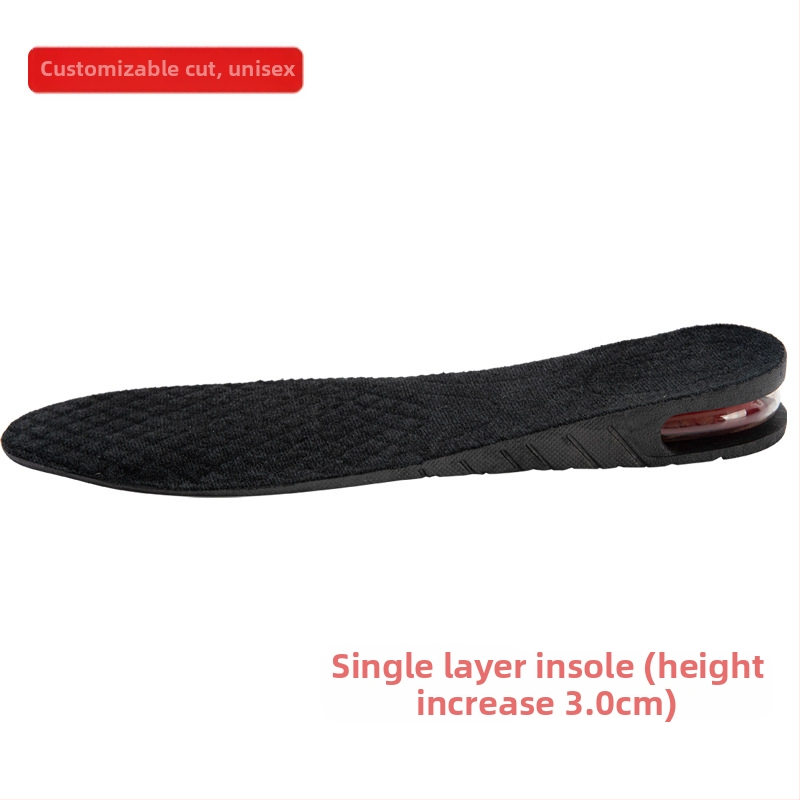 Sisemine kõrgendatud sisetald meestele ja naistele Nähtamatu spordiala pehme põhi Mugav lööke neelav õhkpadi Kõrgendav matt Täispadi Superpehme kõrgendav sisetald