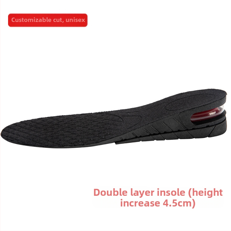 Sisemine kõrgendatud sisetald meestele ja naistele Nähtamatu spordiala pehme põhi Mugav lööke neelav õhkpadi Kõrgendav matt Täispadi Superpehme kõrgendav sisetald