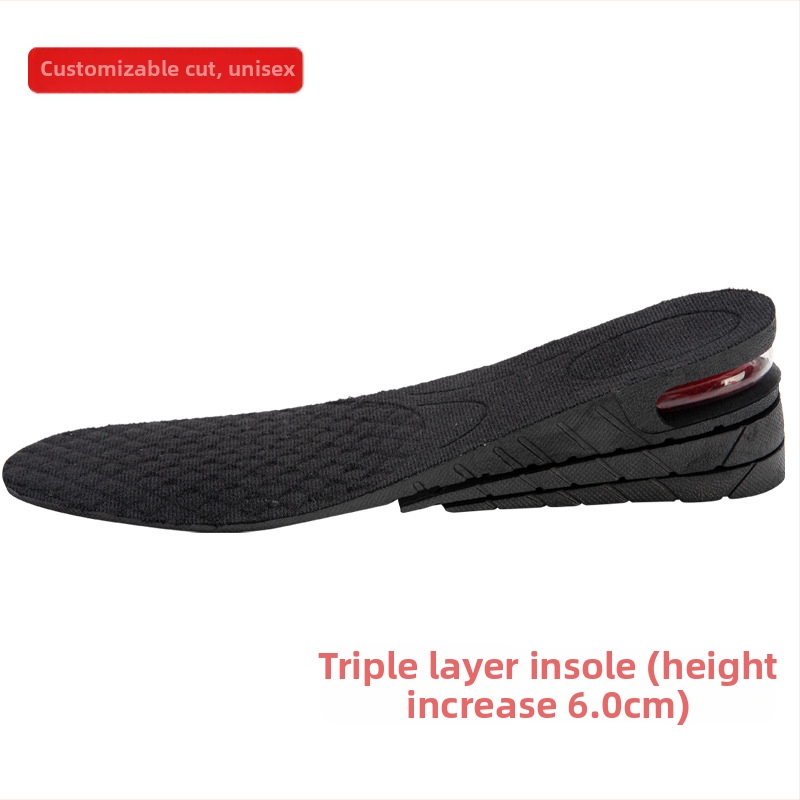 Sisemine kõrgendatud sisetald meestele ja naistele Nähtamatu spordiala pehme põhi Mugav lööke neelav õhkpadi Kõrgendav matt Täispadi Superpehme kõrgendav sisetald