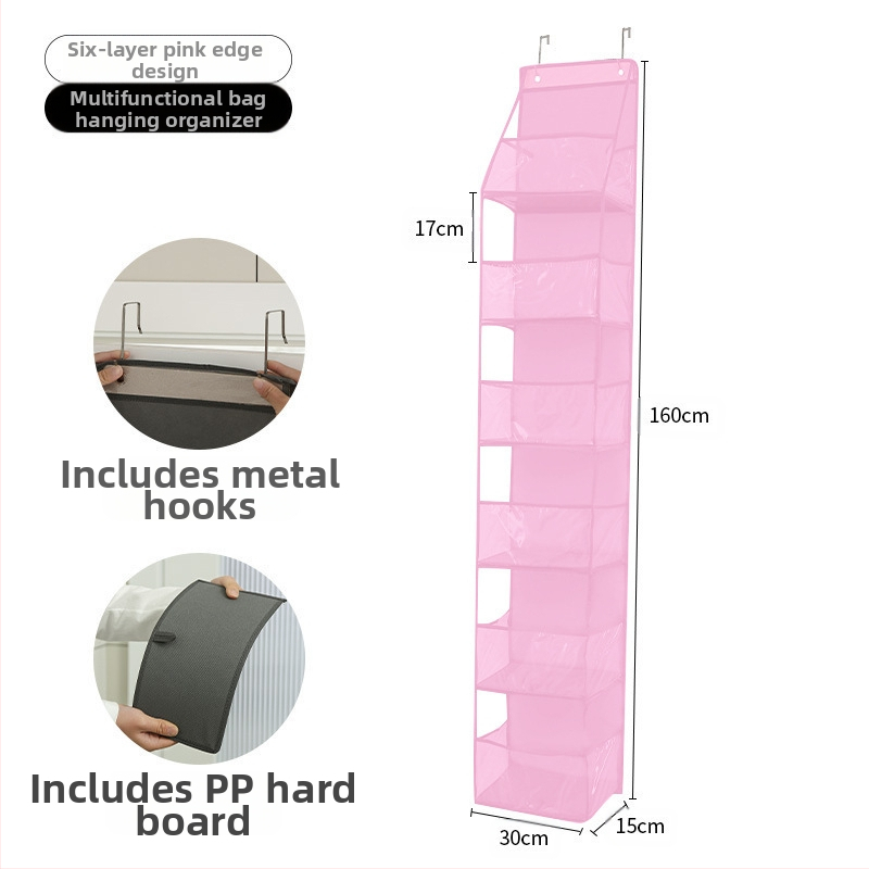 Uksekottide hoiustamine Riputatav kott Mänguasjade riputatav hoiustamine Riputatav kott Kosmeetika Tolmukindel hoiustamine Viimistlus