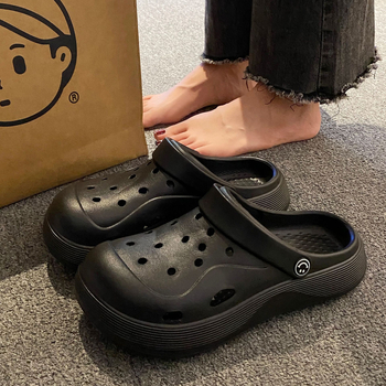 EVA All-Match Lélegző Szandálok és Papucsok Kültéri Alkalmi Divat Strandcipők Papucsok Női Nyári Külső Ruházat Vastag Talpú Lyukas Cipő