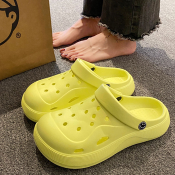 EVA All-Match Lélegző Szandálok és Papucsok Kültéri Alkalmi Divat Strandcipők Papucsok Női Nyári Külső Ruházat Vastag Talpú Lyukas Cipő
