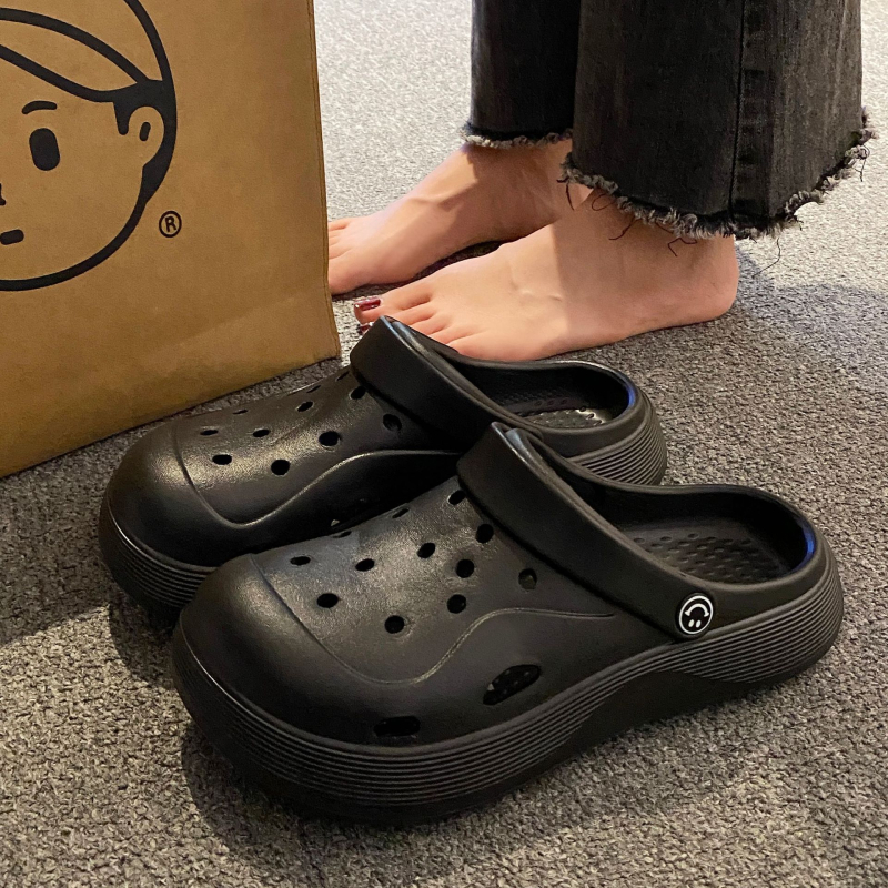 EVA All-Match Lélegző Szandálok és Papucsok Kültéri Alkalmi Divat Strandcipők Papucsok Női Nyári Külső Ruházat Vastag Talpú Lyukas Cipő