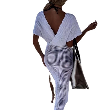 „Amazon“ užsienio prekybos europietiškas ir amerikietiškas paplūdimio kostiumas nuo saulės, juodas permatomas, seksualus, trumpomis rankovėmis, bikinio tipo kostiumas nuo saulės.