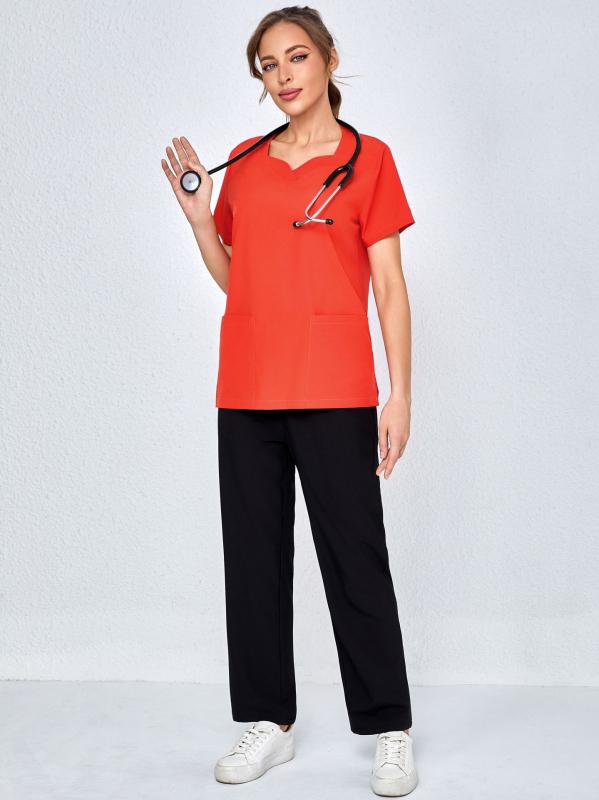 Stomatoloģiskās slimnīcas ārsta uniforma ar īsām piedurknēm, daudzkrāsains, pēc izvēles ķirurģiskais apģērbs, elastīgs, ātri žūstošs medmāsas apģērbs vairumtirdzniecībā.