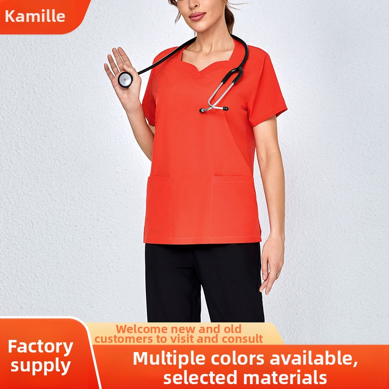 Στολή νοσοκόμας οδοντιατρείου, κοντομάνικα παντελόνια, πολύχρωμα, προαιρετικά χειρουργικά ρούχα, ελαστικά, γρήγορα στεγνά ρούχα νοσοκόμας χονδρικής