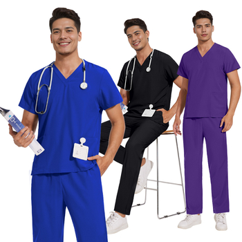 Meeste ja naiste samad elastsed kiiresti kuivavad õhukesed lihtsad sirged püksid ilusalongi hambakliiniku tööriided käsitsi pestavad riided