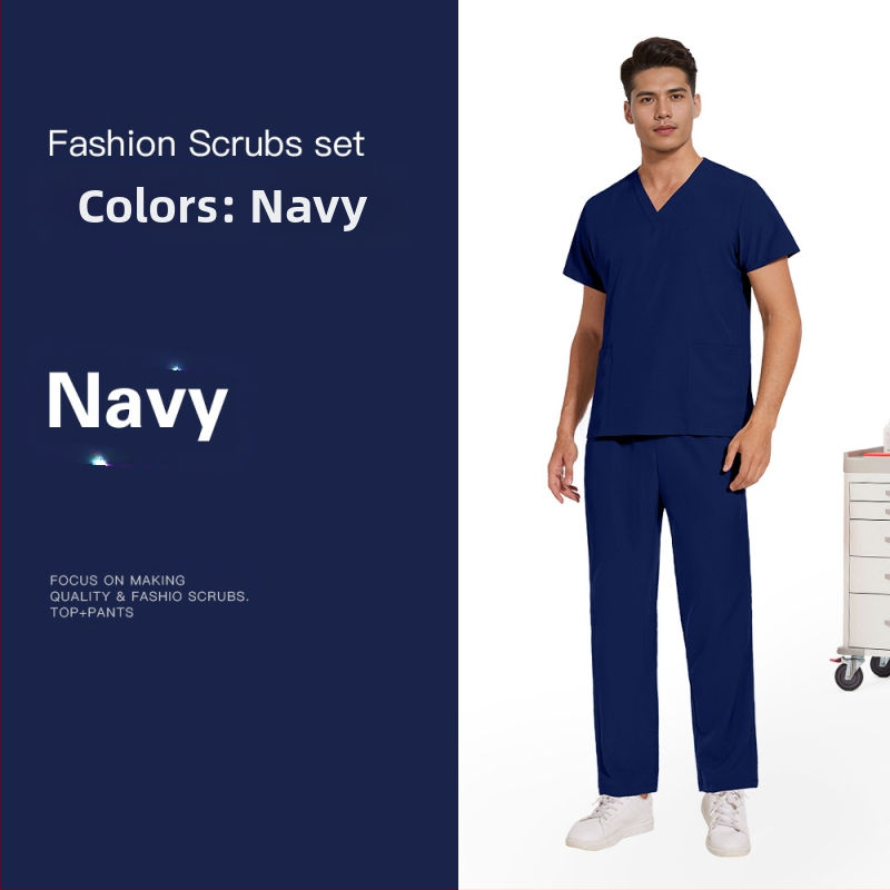 Meeste ja naiste samad elastsed kiiresti kuivavad õhukesed lihtsad sirged püksid ilusalongi hambakliiniku tööriided käsitsi pestavad riided