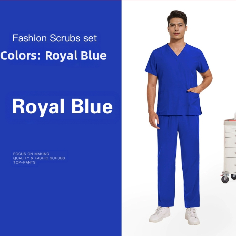 Meeste ja naiste samad elastsed kiiresti kuivavad õhukesed lihtsad sirged püksid ilusalongi hambakliiniku tööriided käsitsi pestavad riided