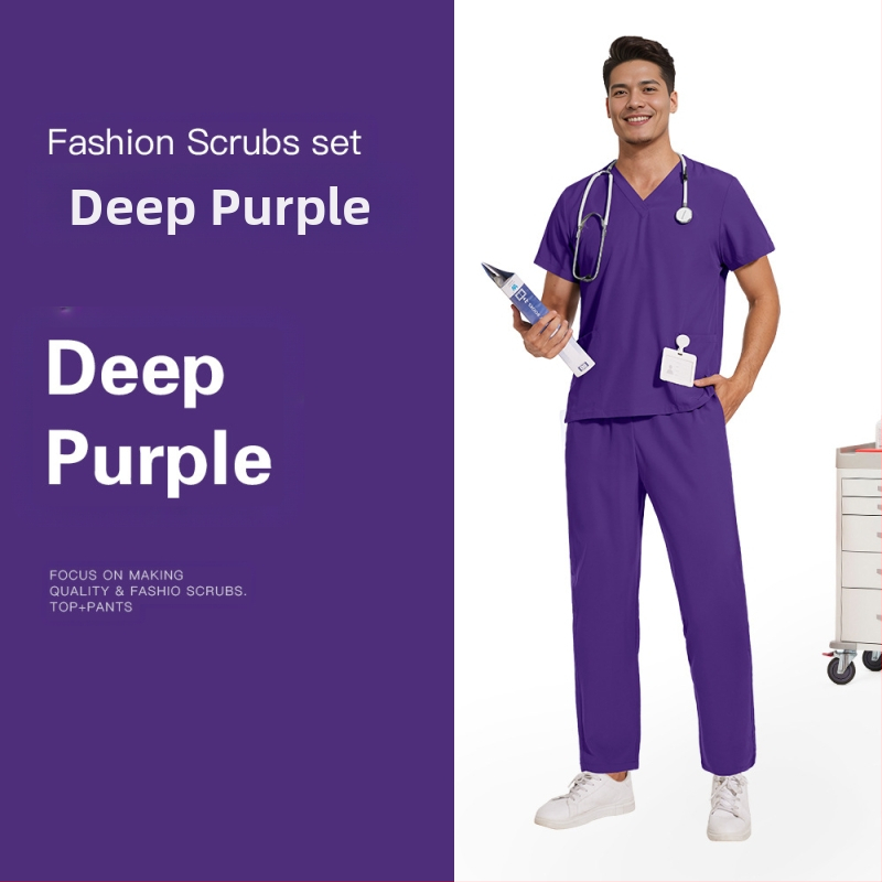 Meeste ja naiste samad elastsed kiiresti kuivavad õhukesed lihtsad sirged püksid ilusalongi hambakliiniku tööriided käsitsi pestavad riided