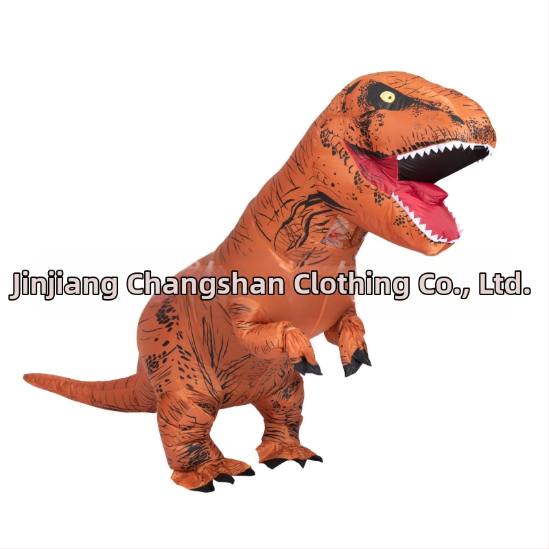 Helovīna T-Rex reālistiski smieklīgi dinozauru piepūšamie apģērbi svētku ballīte smieklīga šova dinozauru apģērbu kleita
