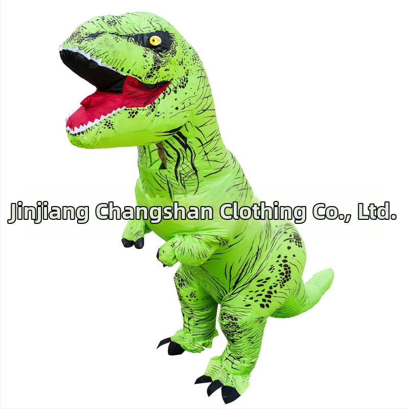 Helovīna T-Rex reālistiski smieklīgi dinozauru piepūšamie apģērbi svētku ballīte smieklīga šova dinozauru apģērbu kleita