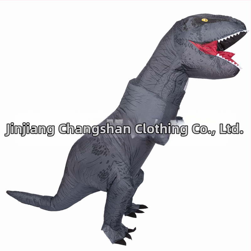 Helovīna T-Rex reālistiski smieklīgi dinozauru piepūšamie apģērbi svētku ballīte smieklīga šova dinozauru apģērbu kleita