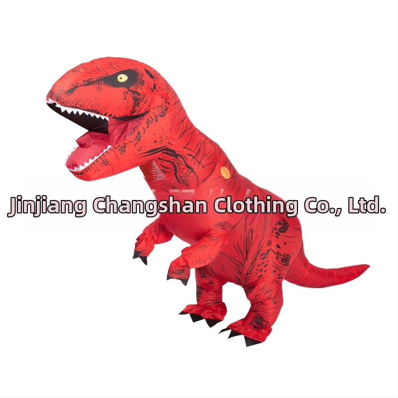 Helovīna T-Rex reālistiski smieklīgi dinozauru piepūšamie apģērbi svētku ballīte smieklīga šova dinozauru apģērbu kleita