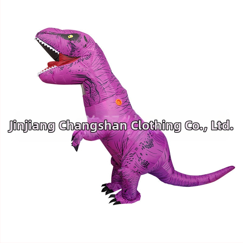 Helovīna T-Rex reālistiski smieklīgi dinozauru piepūšamie apģērbi svētku ballīte smieklīga šova dinozauru apģērbu kleita