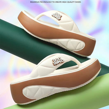 2024 Αίσθηση Πυκνότητας Πάτου με Ανυψωμένο Κλιπ Eva, Γυναικείες Παντόφλες Καλοκαιρινές Παντόφλες Εξωτερική Ρούχα Υψηλή Ραπτική Χονδρική