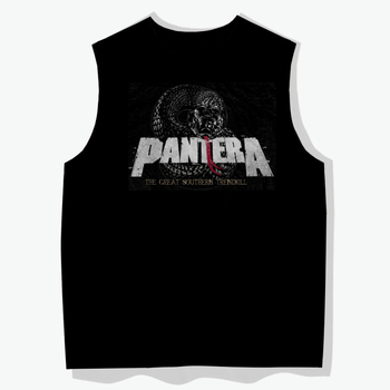 Férfi derékpántos póló, határokon átnyúló Pantera Pandora Rock Diablo Retro Classic Album Surrounding