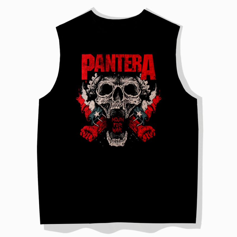 Férfi derékpántos póló, határokon átnyúló Pantera Pandora Rock Diablo Retro Classic Album Surrounding