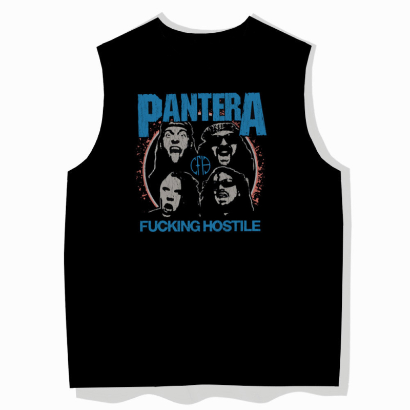 Férfi derékpántos póló, határokon átnyúló Pantera Pandora Rock Diablo Retro Classic Album Surrounding