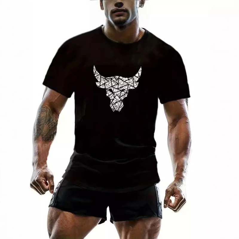 temu tengerentúli raktár nyári férfi új rövid ujjú póló 3D digitális nyomtatás strand